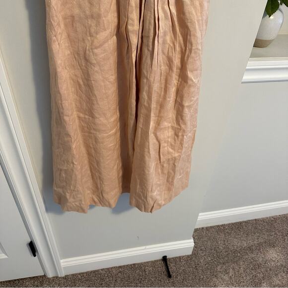 NWT J. Crew Pink Metallic Linen Formal Mini Dress 6 - Picture 6 of 10